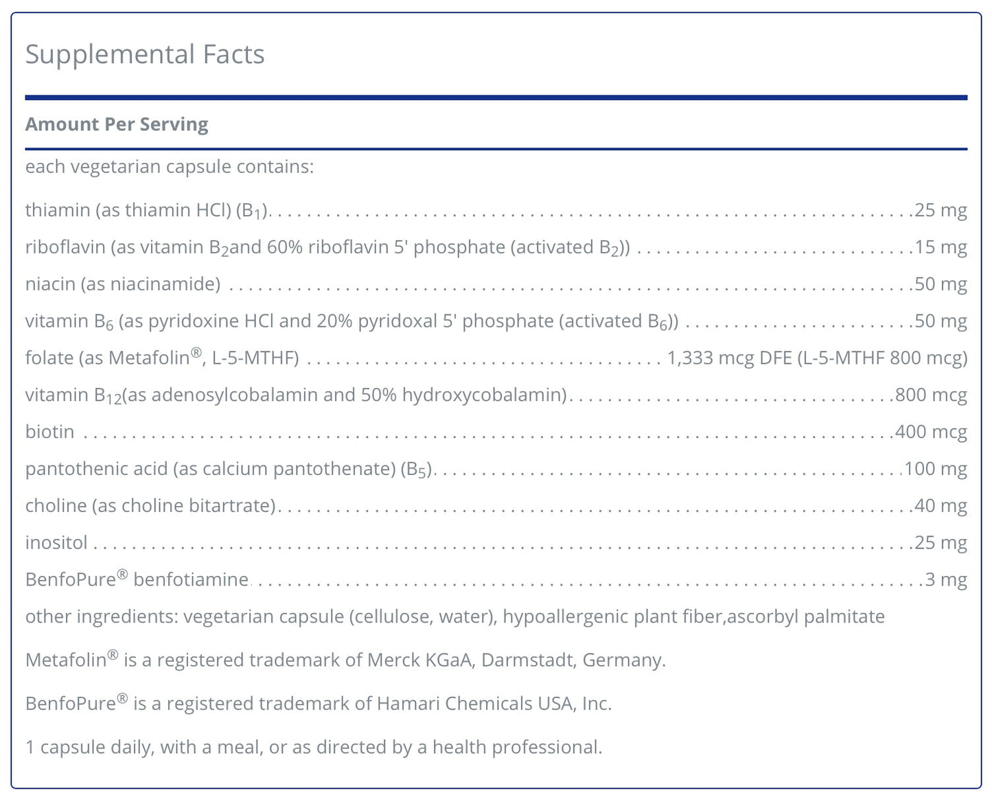 PureGenomics B-Complex